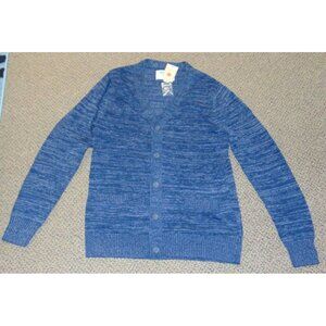 Mens Cardigan Sweater Large Urban Pipeline Navy Marled Long Sleeve Button Up